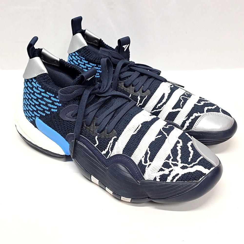 Adidas Trae Young 2.0 Basketball Mens 11 Navy White Blue ID2210 Signature Shoes
